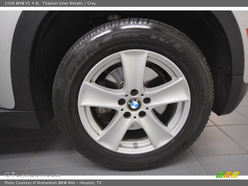 Titanium Silver Metallic / Grey 2008 BMW X5 4.8i