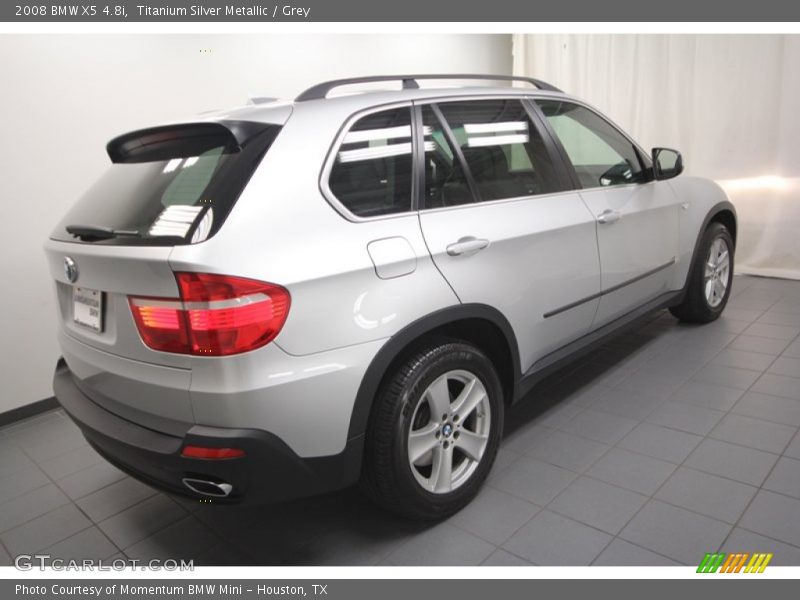 Titanium Silver Metallic / Grey 2008 BMW X5 4.8i