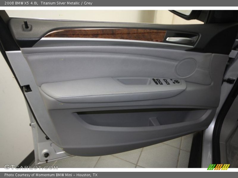 Titanium Silver Metallic / Grey 2008 BMW X5 4.8i