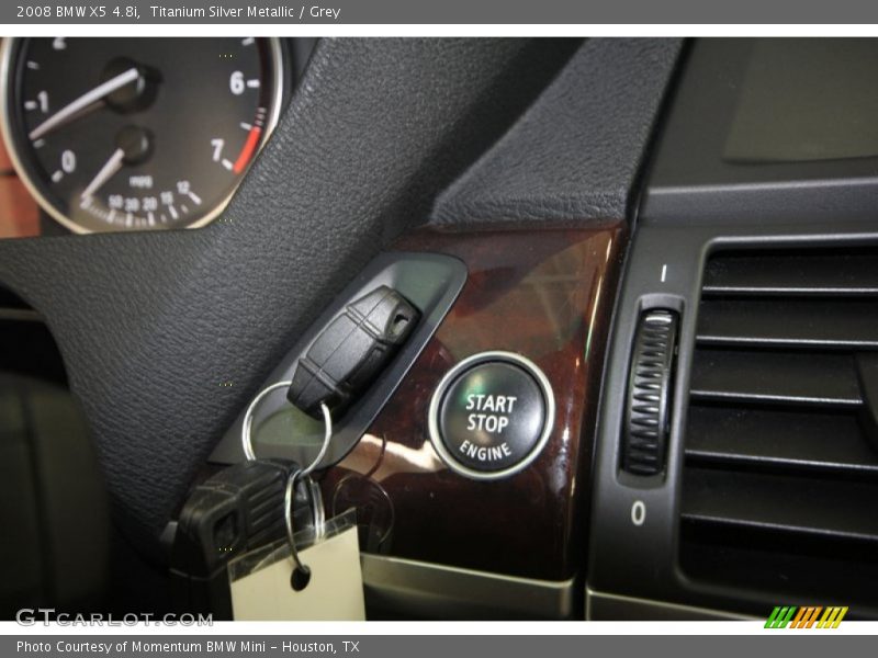 Titanium Silver Metallic / Grey 2008 BMW X5 4.8i