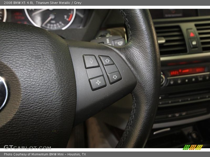 Titanium Silver Metallic / Grey 2008 BMW X5 4.8i