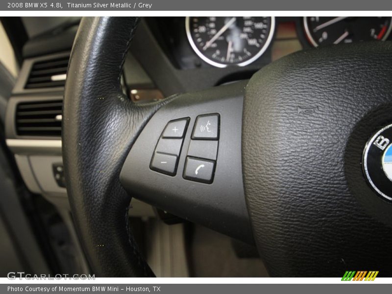 Titanium Silver Metallic / Grey 2008 BMW X5 4.8i