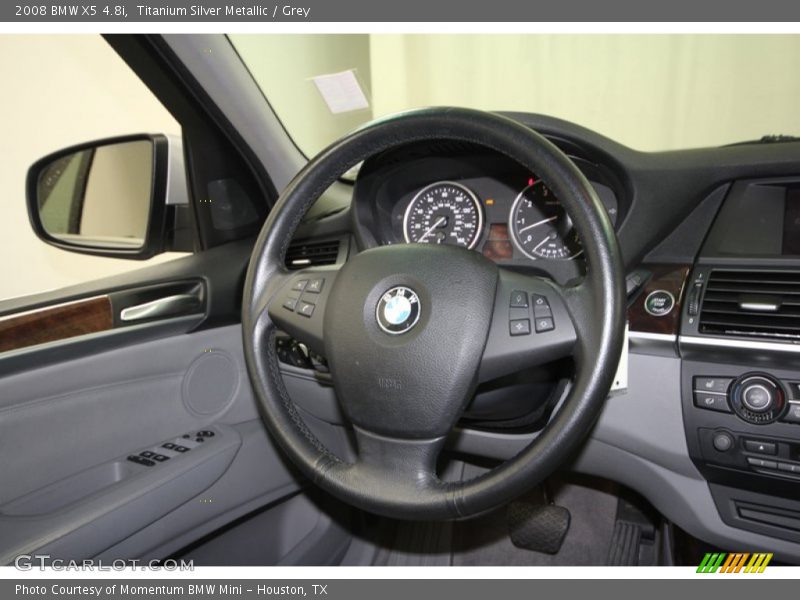 Titanium Silver Metallic / Grey 2008 BMW X5 4.8i