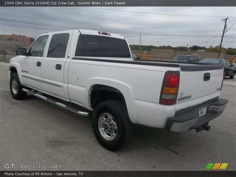 Summit White / Dark Pewter 2004 GMC Sierra 2500HD SLE Crew Cab