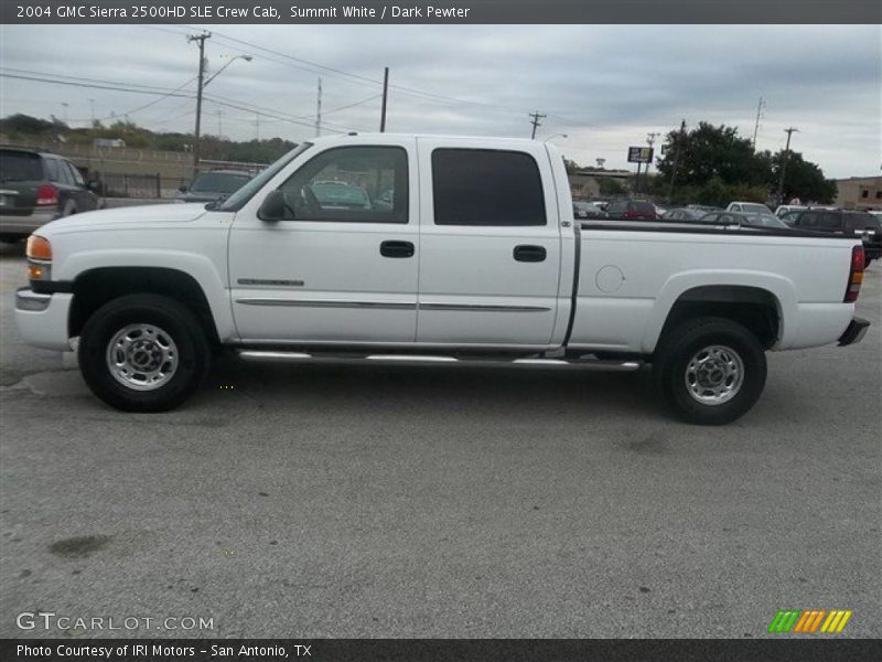 Summit White / Dark Pewter 2004 GMC Sierra 2500HD SLE Crew Cab
