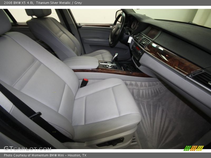 Titanium Silver Metallic / Grey 2008 BMW X5 4.8i