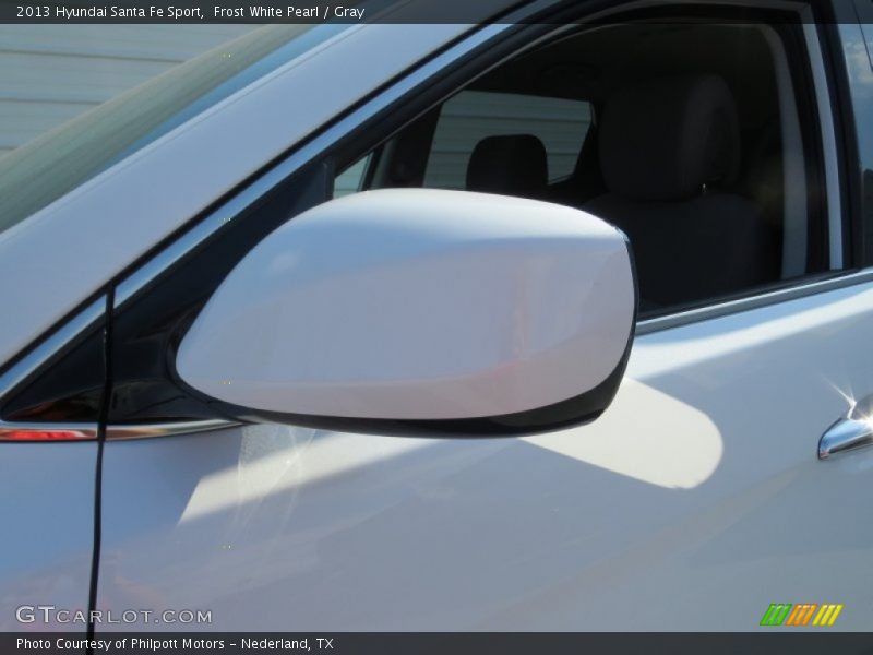 Frost White Pearl / Gray 2013 Hyundai Santa Fe Sport