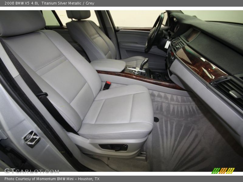 Titanium Silver Metallic / Grey 2008 BMW X5 4.8i
