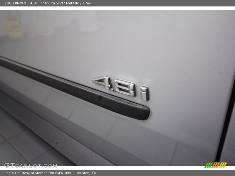 Titanium Silver Metallic / Grey 2008 BMW X5 4.8i