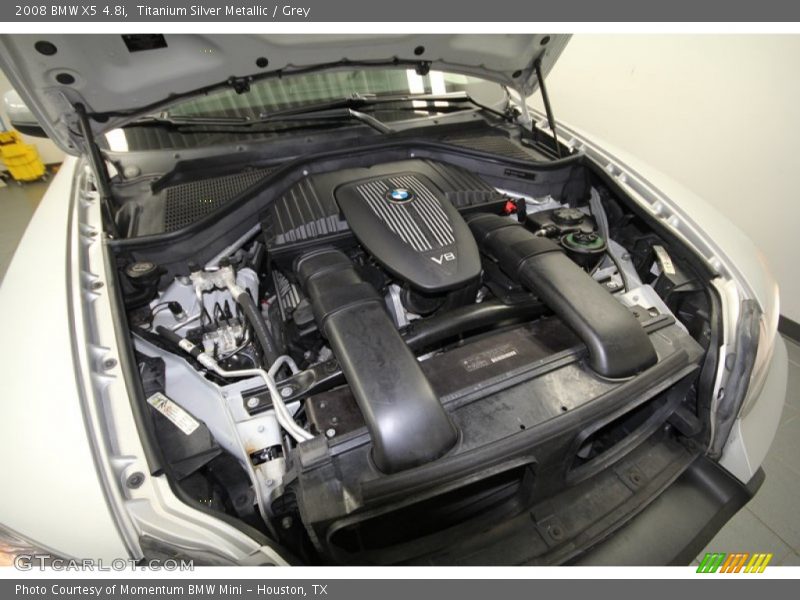 Titanium Silver Metallic / Grey 2008 BMW X5 4.8i