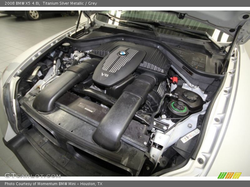 Titanium Silver Metallic / Grey 2008 BMW X5 4.8i