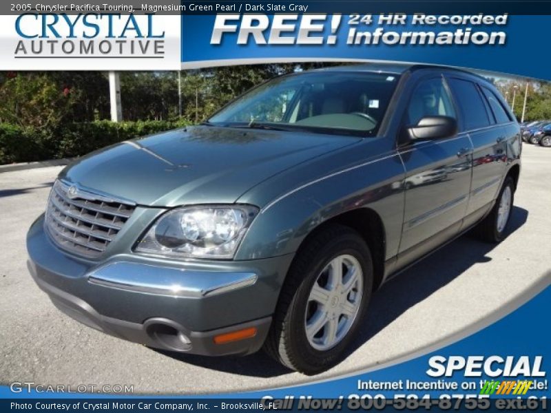 Magnesium Green Pearl / Dark Slate Gray 2005 Chrysler Pacifica Touring