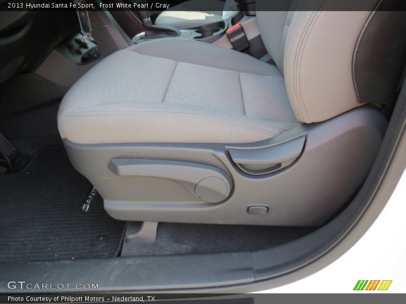 Frost White Pearl / Gray 2013 Hyundai Santa Fe Sport