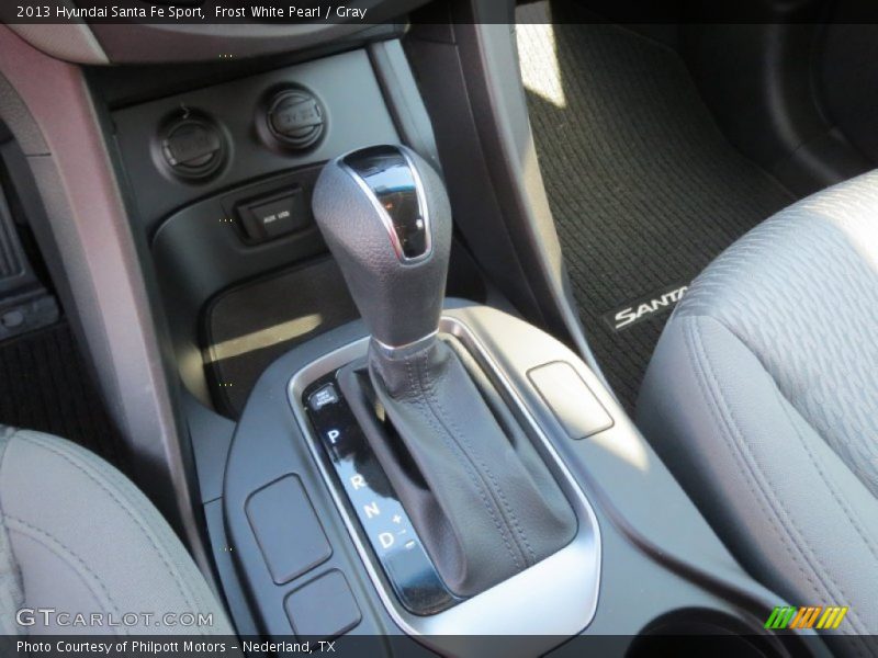Frost White Pearl / Gray 2013 Hyundai Santa Fe Sport