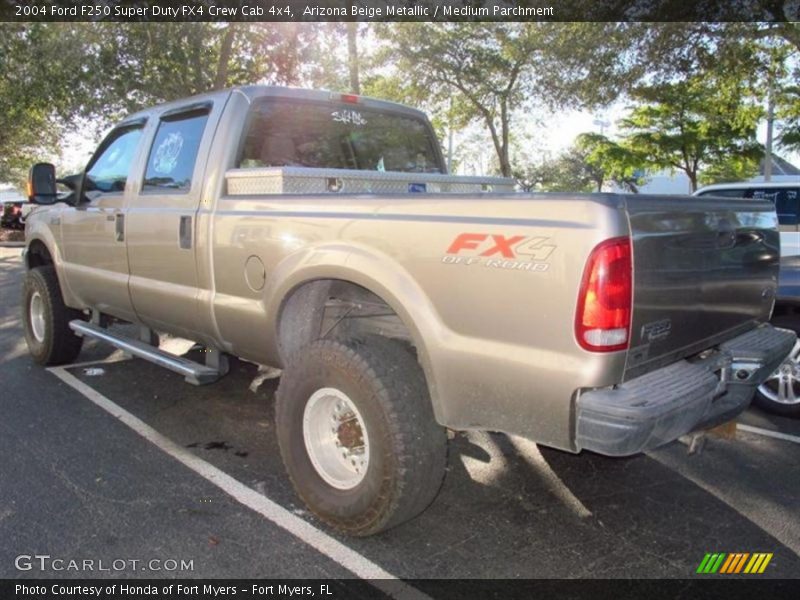 Arizona Beige Metallic / Medium Parchment 2004 Ford F250 Super Duty FX4 Crew Cab 4x4