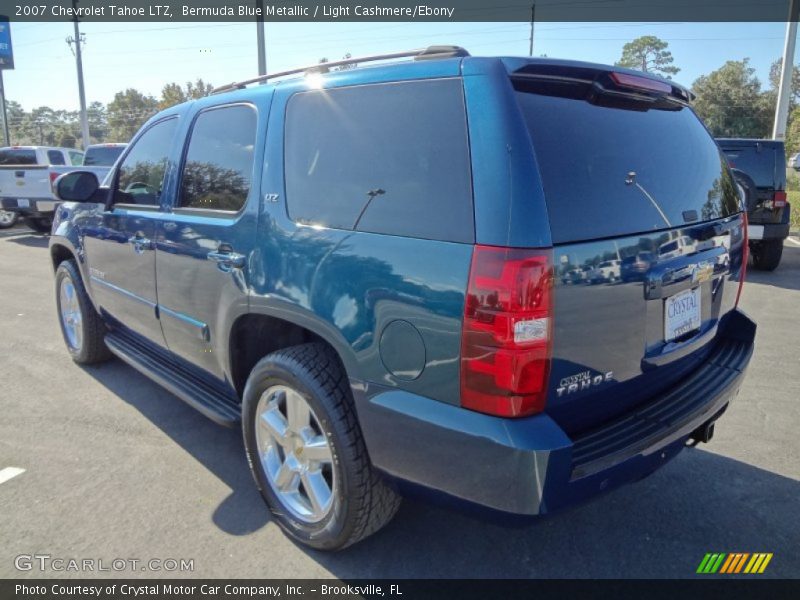 Bermuda Blue Metallic / Light Cashmere/Ebony 2007 Chevrolet Tahoe LTZ