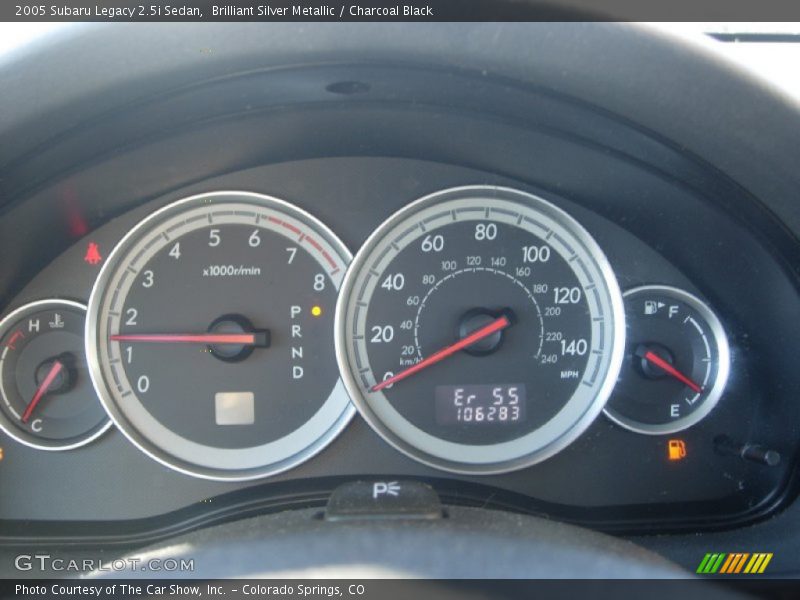 Brilliant Silver Metallic / Charcoal Black 2005 Subaru Legacy 2.5i Sedan