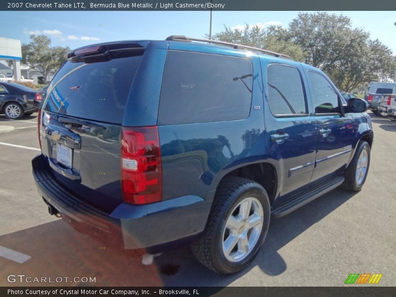 Bermuda Blue Metallic / Light Cashmere/Ebony 2007 Chevrolet Tahoe LTZ