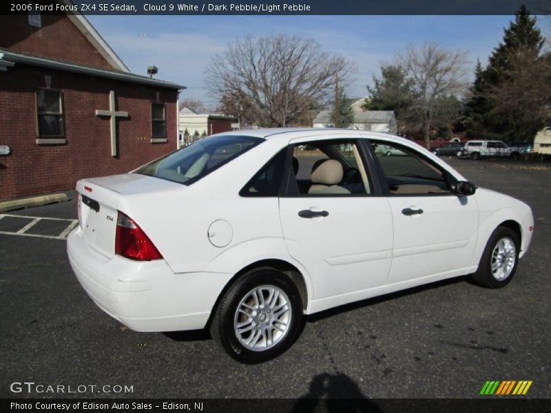 Cloud 9 White / Dark Pebble/Light Pebble 2006 Ford Focus ZX4 SE Sedan