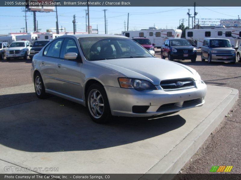 Brilliant Silver Metallic / Charcoal Black 2005 Subaru Legacy 2.5i Sedan
