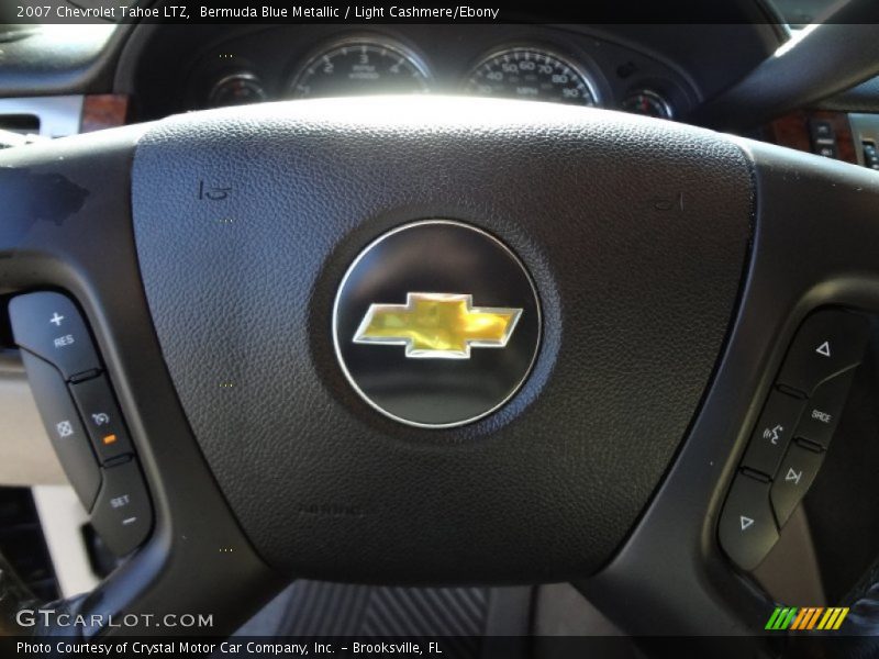 Bermuda Blue Metallic / Light Cashmere/Ebony 2007 Chevrolet Tahoe LTZ