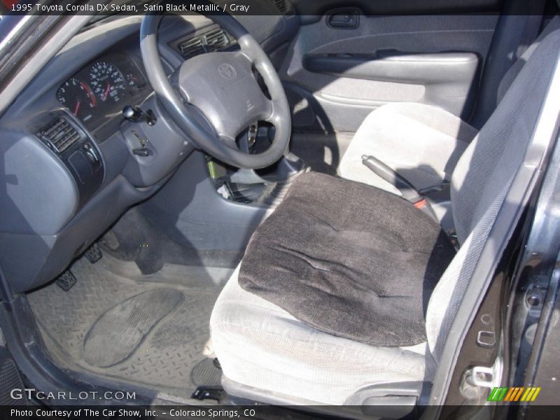 Satin Black Metallic / Gray 1995 Toyota Corolla DX Sedan