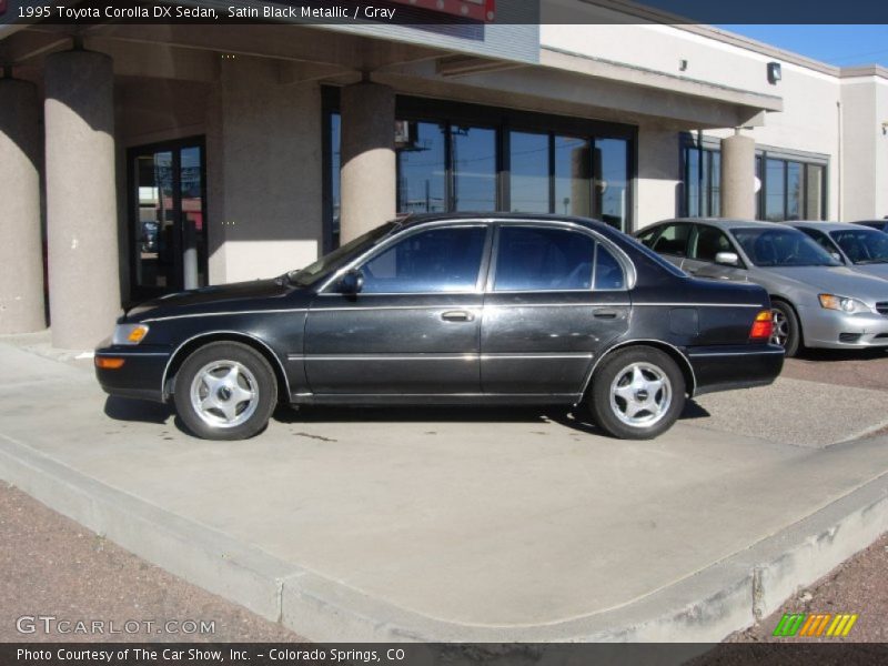 Satin Black Metallic / Gray 1995 Toyota Corolla DX Sedan