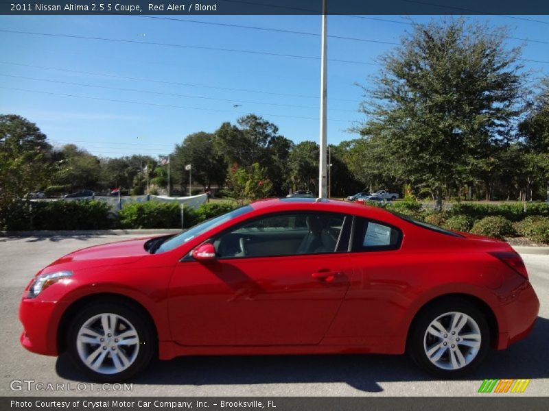 Red Alert / Blond 2011 Nissan Altima 2.5 S Coupe