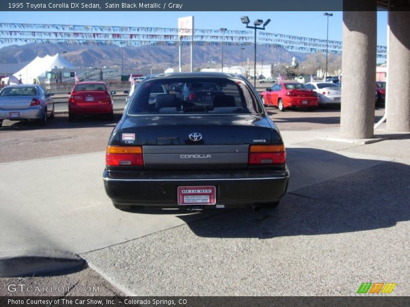Satin Black Metallic / Gray 1995 Toyota Corolla DX Sedan