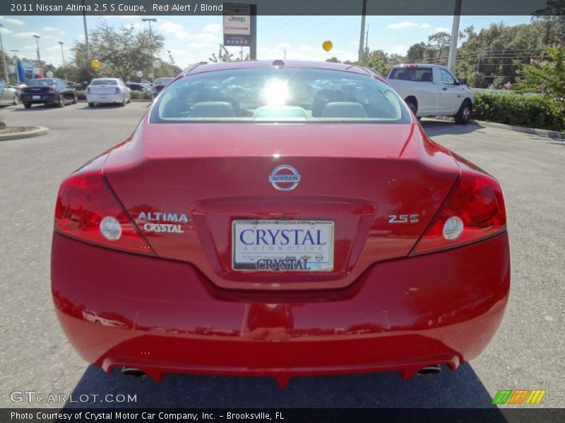 Red Alert / Blond 2011 Nissan Altima 2.5 S Coupe
