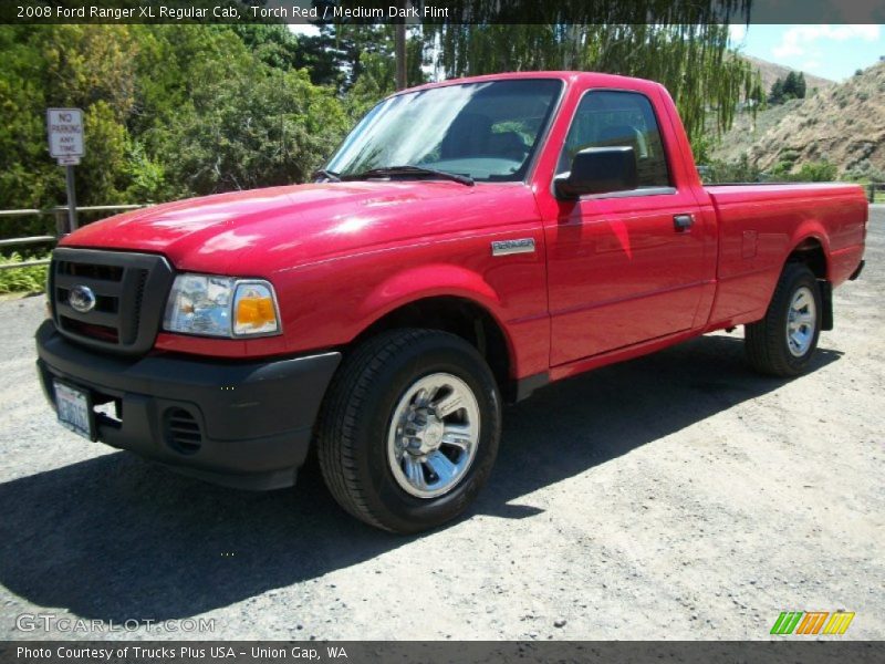 Torch Red / Medium Dark Flint 2008 Ford Ranger XL Regular Cab
