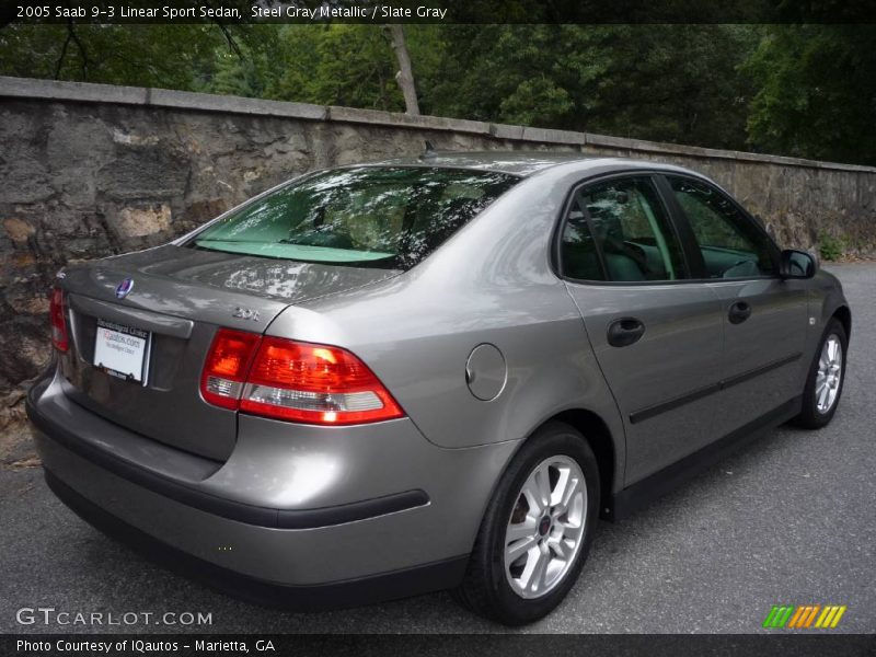 Steel Gray Metallic / Slate Gray 2005 Saab 9-3 Linear Sport Sedan