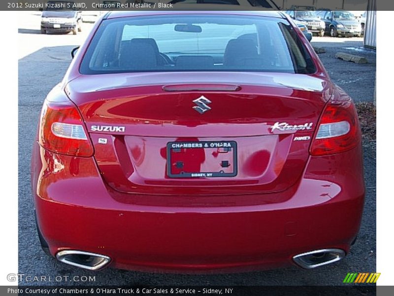 Crimson Red Metallic / Black 2012 Suzuki Kizashi S AWD