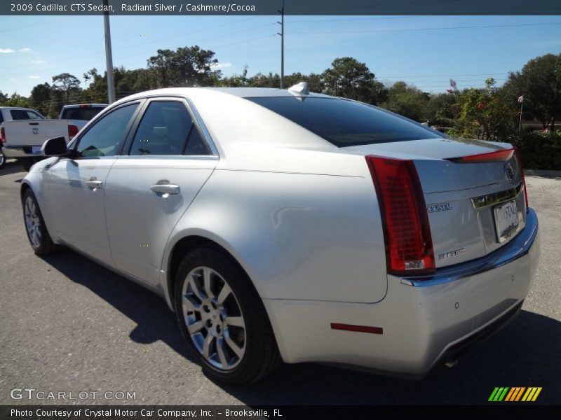Radiant Silver / Cashmere/Cocoa 2009 Cadillac CTS Sedan