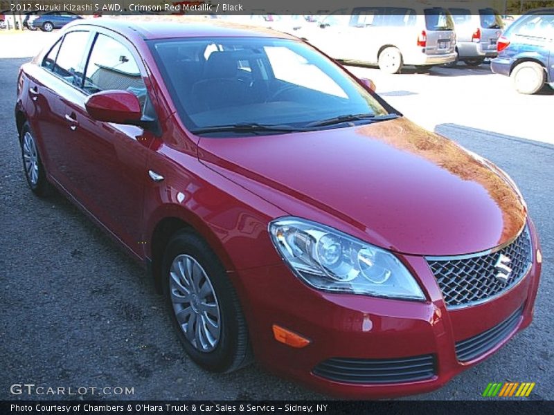 Crimson Red Metallic / Black 2012 Suzuki Kizashi S AWD