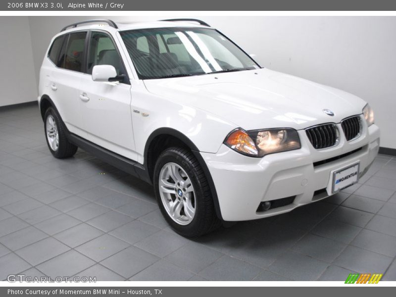 Alpine White / Grey 2006 BMW X3 3.0i
