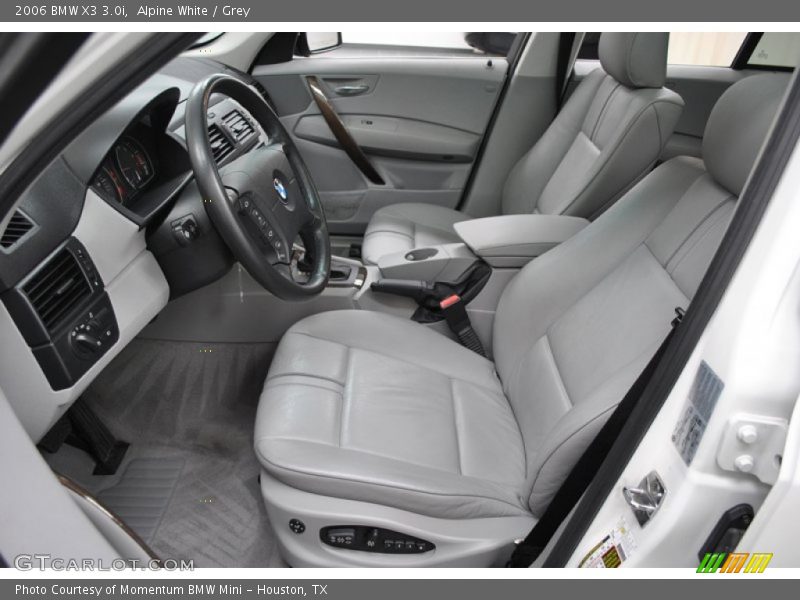 Alpine White / Grey 2006 BMW X3 3.0i