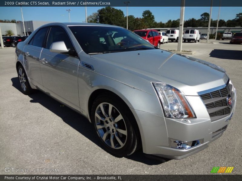 Radiant Silver / Cashmere/Cocoa 2009 Cadillac CTS Sedan