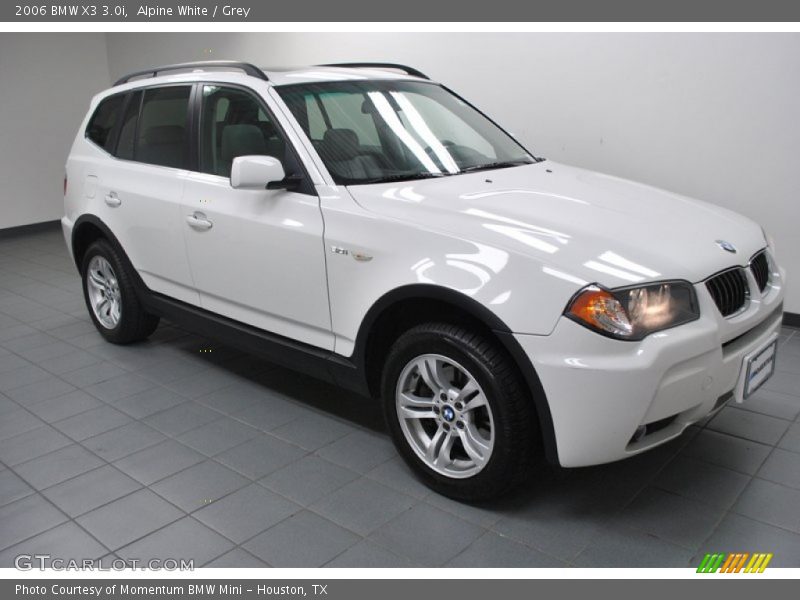 Alpine White / Grey 2006 BMW X3 3.0i