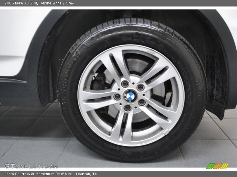 Alpine White / Grey 2006 BMW X3 3.0i