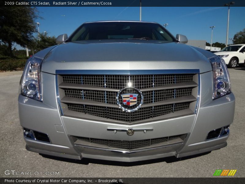 Radiant Silver / Cashmere/Cocoa 2009 Cadillac CTS Sedan