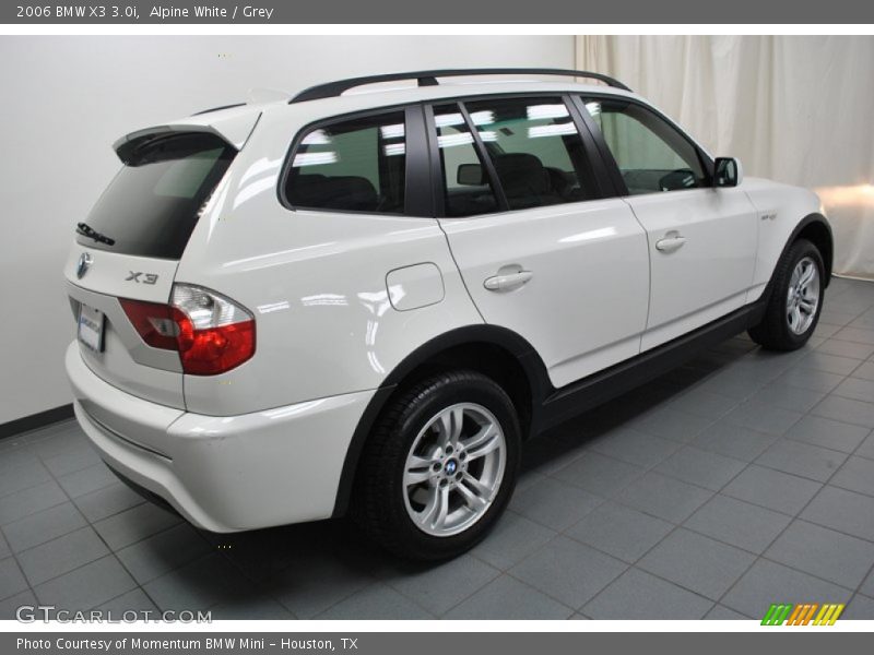 Alpine White / Grey 2006 BMW X3 3.0i