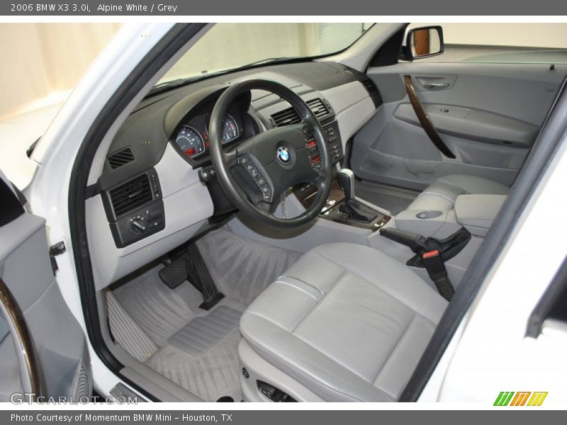 Alpine White / Grey 2006 BMW X3 3.0i