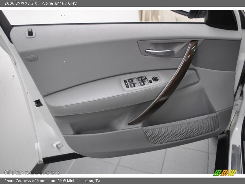 Alpine White / Grey 2006 BMW X3 3.0i