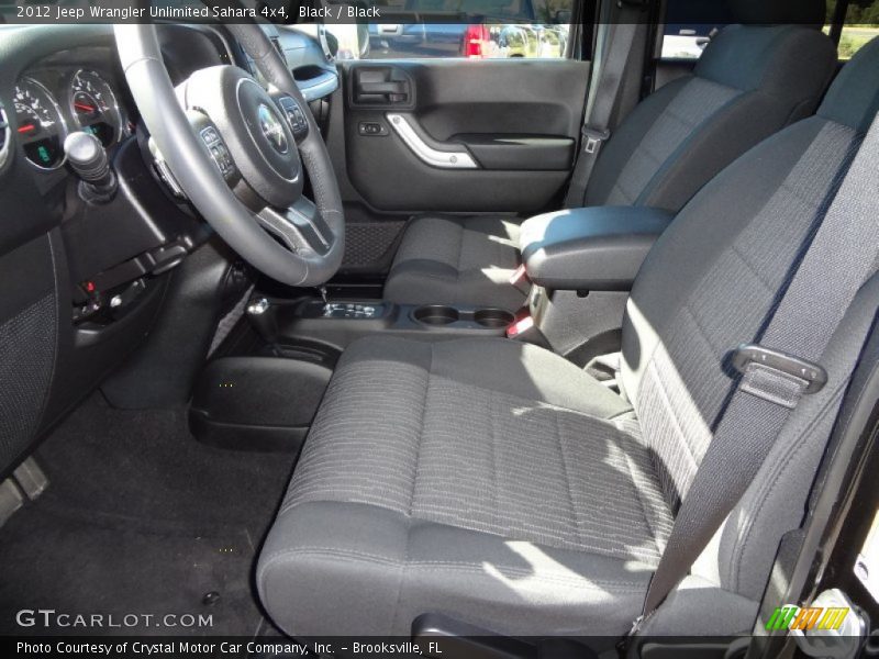 Black / Black 2012 Jeep Wrangler Unlimited Sahara 4x4