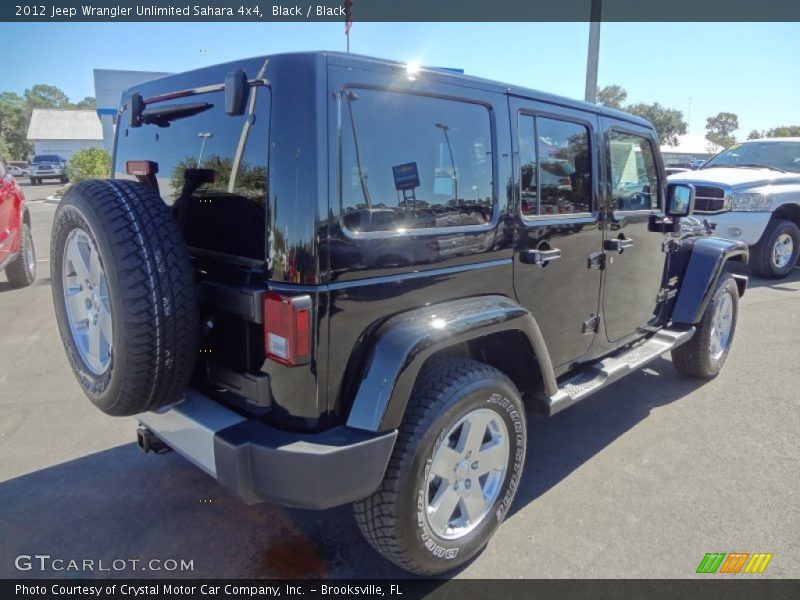 Black / Black 2012 Jeep Wrangler Unlimited Sahara 4x4