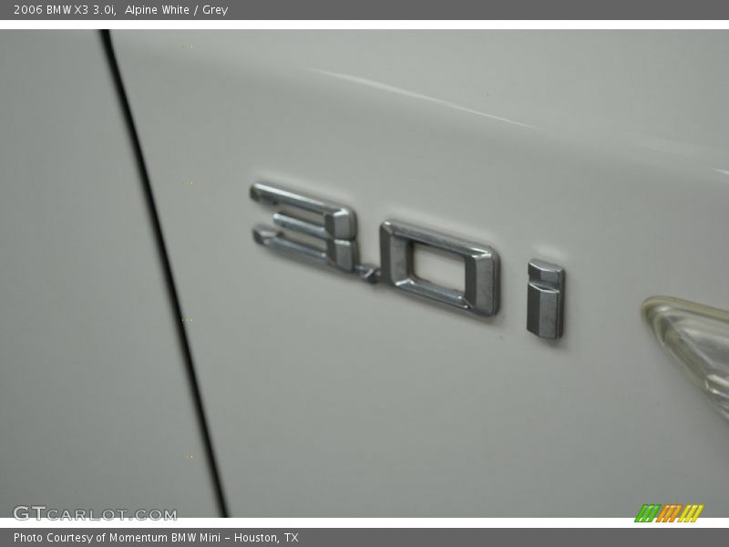 Alpine White / Grey 2006 BMW X3 3.0i