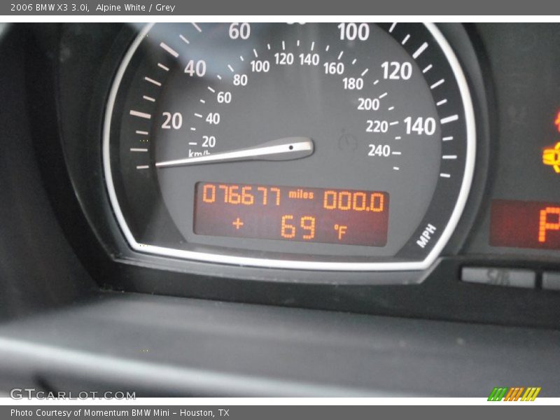 Alpine White / Grey 2006 BMW X3 3.0i