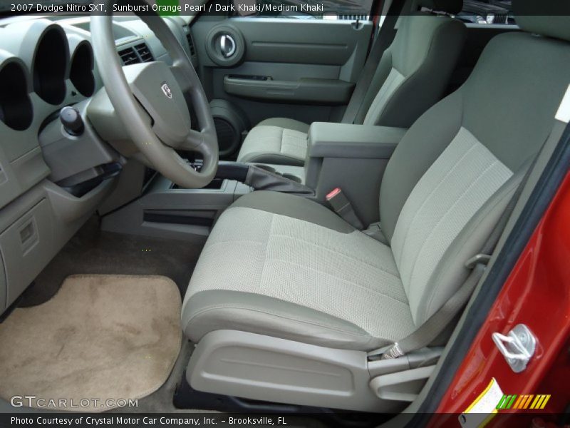 Sunburst Orange Pearl / Dark Khaki/Medium Khaki 2007 Dodge Nitro SXT