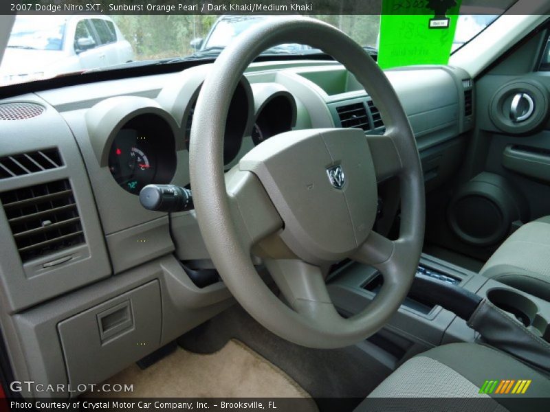 Sunburst Orange Pearl / Dark Khaki/Medium Khaki 2007 Dodge Nitro SXT